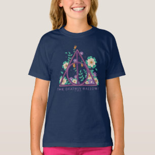 T-shirt Graphisme des hirondelles mortes florales