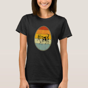 T-shirt Graphisme d'œuf de Pâques de style rétro Jour de P