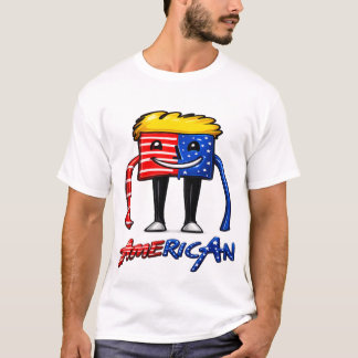 T-shirt graphisme du drapeau américain pour hommes