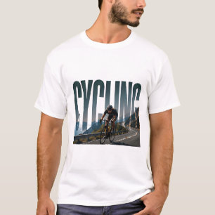 T-shirt Graphisme éditorial de cyclisme d'endurance