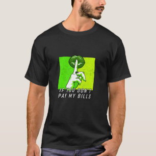 T-shirt Graphisme en détresse Green Hush Now Green