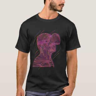 T-shirt Graphisme en ligne de réalité virtuelle pour un jo
