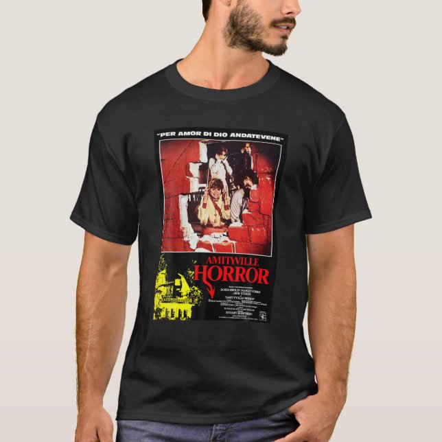 T-shirt Graphisme Horreur Films Affiches Design Amityville (Devant)
