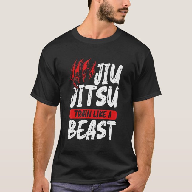 T-shirt Graphisme Jiu Jitsu Apparel Jiu Jitsu Train Comme  (Devant)