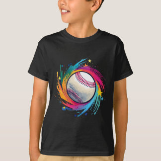 T-shirt Graphisme joueur et fan de baseball 