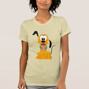 T-shirt Graphisme joyeux de Pluto en chiot