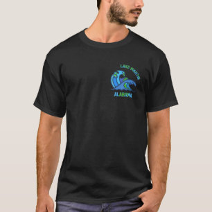 T-shirt Graphisme Lac Martin Alabama Pocket Wave Souvenir