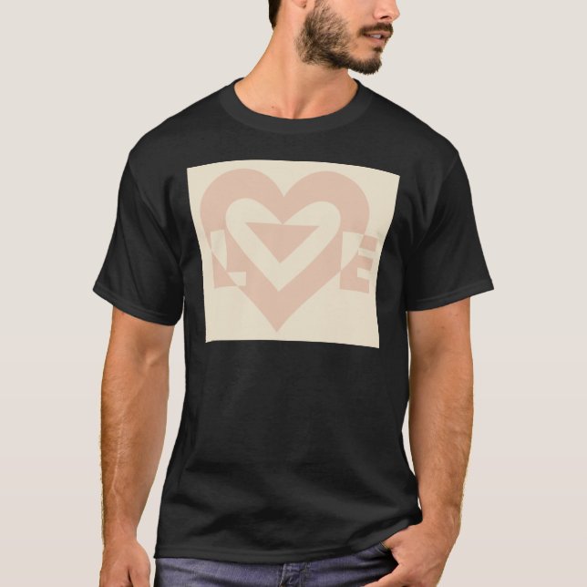 T-shirt Graphisme mignon, Beige crème (Devant)