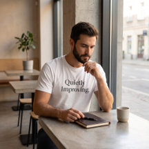 Graphisme Minimaliste Masculin Amélioré en Silence