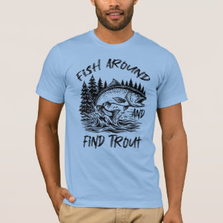 T-shirt Graphisme Pêche et Trouve Truite