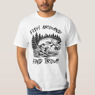 T-shirt Graphisme Pêche et Trouve Truite