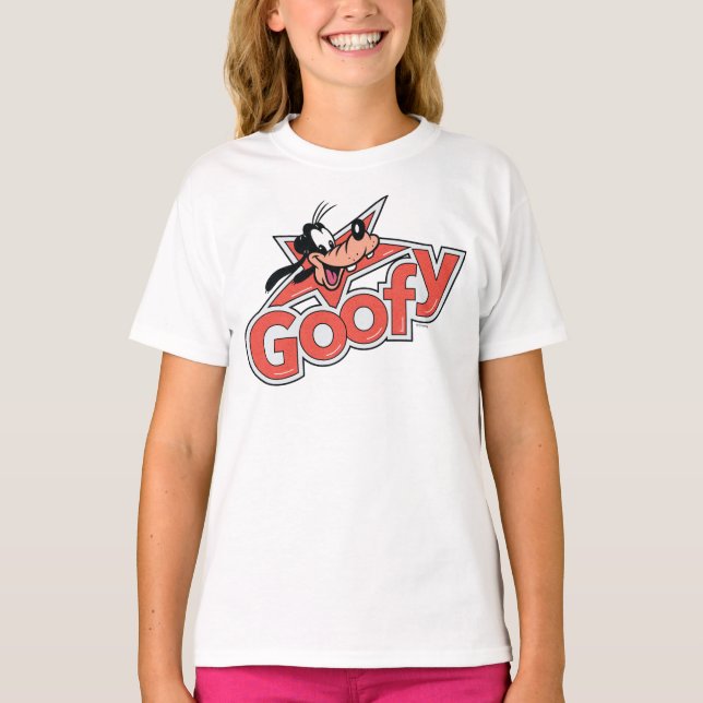 T-shirt Graphisme rétro de Goofy avec Star Power (Devant)