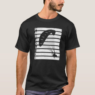 T-shirt Graphisme Rétro Parapente Parapentiste Parachute C