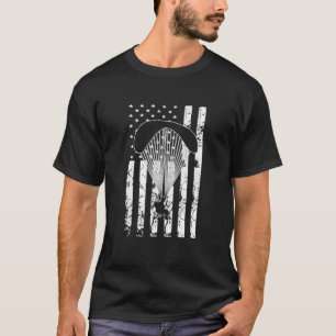 T-shirt Graphisme Rétro Parapente Parapentiste Parachute C