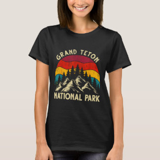 T-shirt Graphisme rétro vintage du parc national de Grand