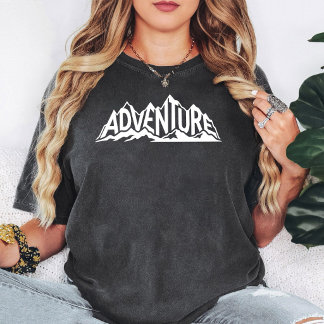 T-shirt Graphisme Texte Montagne Aventure