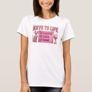 T-shirt Gras & Beau Rose CAFÉ PUIS VIN