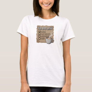 T-shirt Gras & Beau Rose COFFEE JOUE AVEC CHAT