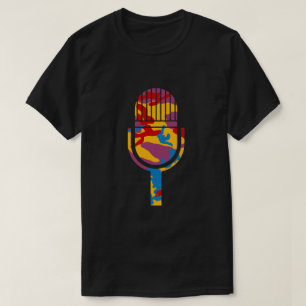 T-shirt Gras Camo Motif Mic Vintage