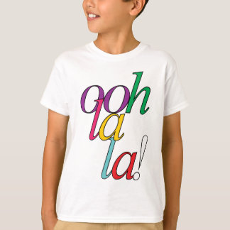 T-shirt Gras "ooh La la !" en couleurs vives