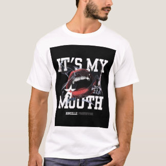 T-shirt Gras Retro Typographie Bouche Art - It's My Mouth
