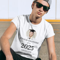 Gras Texte Photo Fière Frère de 2023 Diplômé