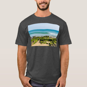 T-shirt Gras Vert algue basse marée à Praia da Luz Gold C
