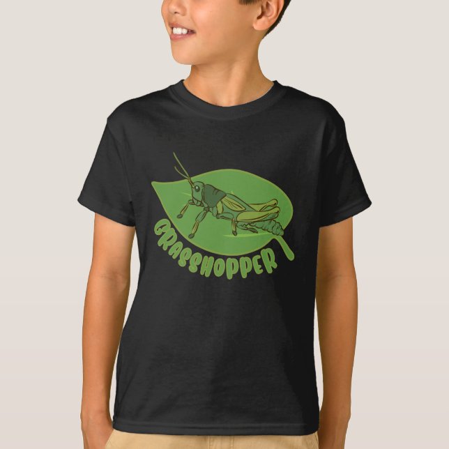T-shirt Grasshopper Gardener Nature Entomologie Insecte (Devant)