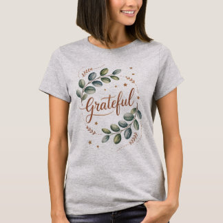 T-Shirt Grateful - Mignonne Tee Daily Positivity