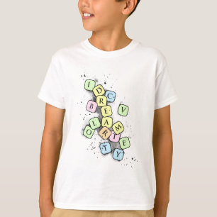 T-shirt Grattez les lettres