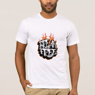 T-shirt Gratuit Fire Graffiti - Gros Vêtements