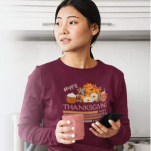 T-shirt Gratuit Gratuit Conception De Thanksgiving