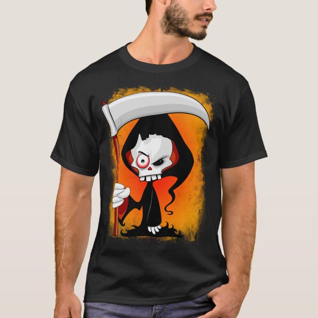 T-shirt Grave couche Cartoon Bouteille d'eau (Devant)