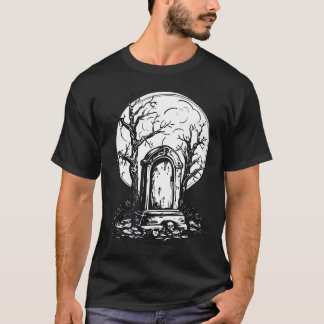 T-shirt Gravestones Halloween Scandale Graveyard Trick Ou 