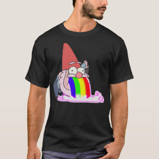 T-shirt Gravité tombe vomir arc-en-ciel gnome gnomes Shmeb