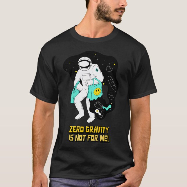 T-shirt Gravité zéro astronaute (Devant)