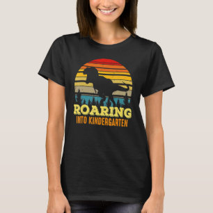 T-shirt Gravure dans la maternelle Dinosaur 1er jour Retou