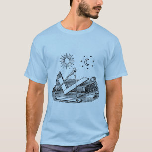 T-shirt Gravure de coupure de blocage Masonic G Kenning du