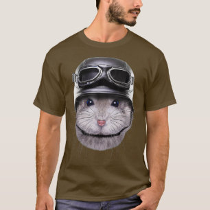 T-shirt Gray Nwarf Hamster Biker en moto