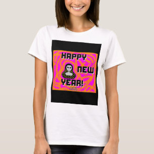 T-shirt Grays Nouvel An souhaite aux femmes White Basic T