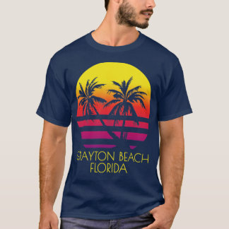 T-shirt Grayton Beach Floride Palmiers tropicaux Vacances