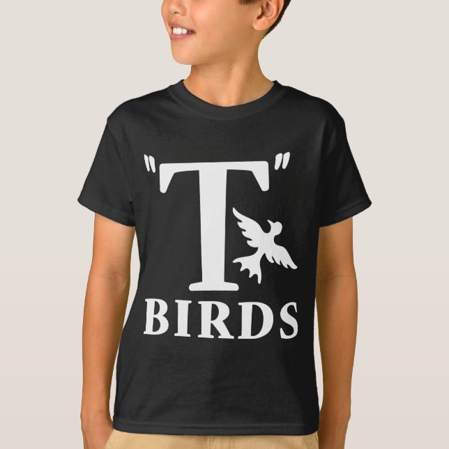 T-shirt Grease T-Birds Rydell High Mens & Ladies (Devant)