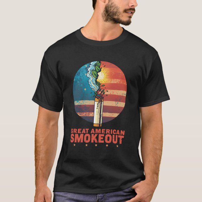 T-shirt Great American Smokeout Quit Smoking Awareness (Devant)