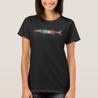 T-shirt Great Barracuda Cuda Fishing Wildlife Saltwater Fi