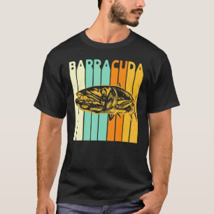T-shirt Great Barracuda Cuda Pêche Faune Salle Wi-Fi
