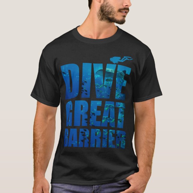 T-shirt Great Barrier Reef Australie Plongée sous-marine (Devant)