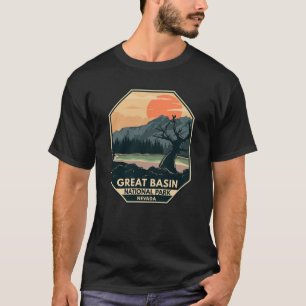 T-shirt Great Basin National Park Emblem rétro