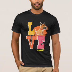 T-shirt Great Dane amoureux couleur mignonne