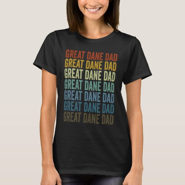 T-shirt Great Dane Dad Great Dane Dog  Dog Dad (Devant)
