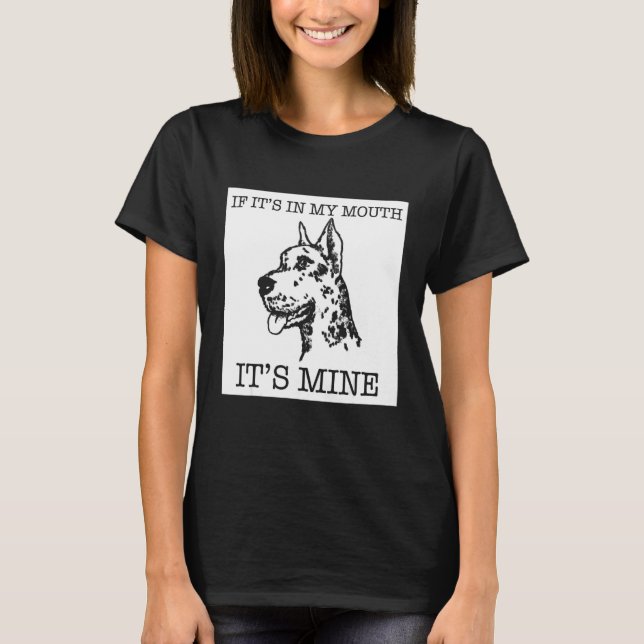 T-shirt Great Dane dog (Devant)